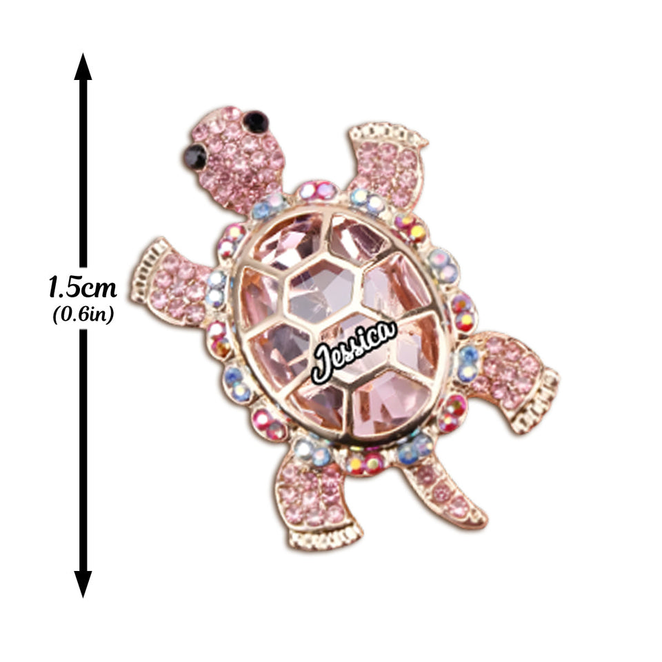 Cute Turtle - Personalized Turtle Stud Earrings