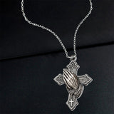 Christian Prayer - Personalized Christian Custom Shaped Pendant Necklace