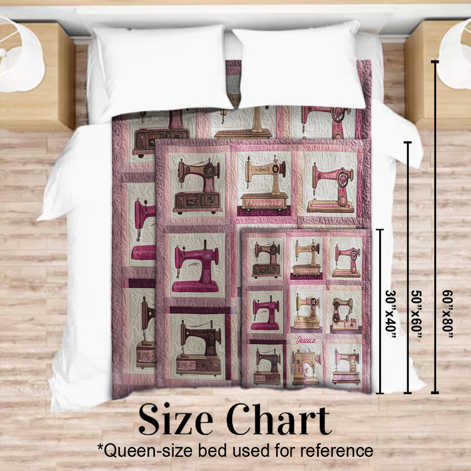 Sewing Machine - Personalized Sewing Blanket