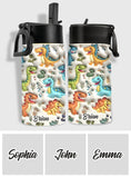 Cute Dinosaurus Custom Name - Personalized Kid Kids Water Bottle