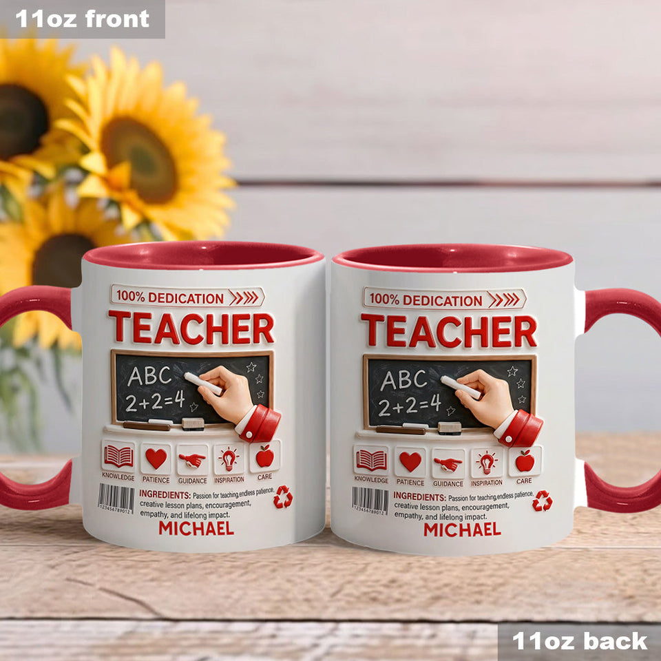Teacher Portfolio - Personalized Teacher Accent Mug