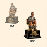 The Golden Toilet Trophy - Personalized Father Custom Shaped Acrylic Plaque