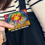 Rainbow Couple Love - Personalized LGBT Support Pin