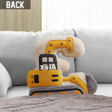 Birthday Gift Construction Machines - Personalized Kid Shaped Pillow