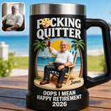 Happy Retirement - Personalized Retired Beer Stein