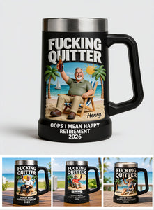Happy Retirement - Personalized Retired Beer Stein
