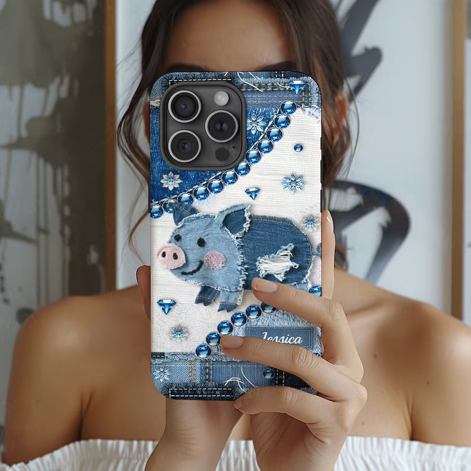 Cute Pig - Personalized Pig Lover Full Print Phone Case