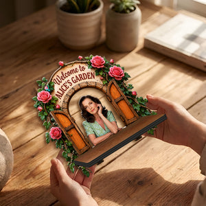 Love My Garden - Personalized Gardening Wooden Floating Shelf