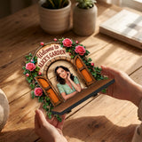 Love My Garden - Personalized Gardening Wooden Floating Shelf