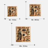 Dad Loves Fishing - Personalized Father 2 Layered Wood Sign / Wood Plaque