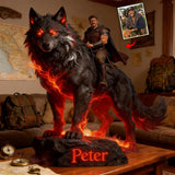Walk With The Wolf - Personalized Wolf Custom Shaped Acrylic Plaque