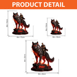 Walk With The Wolf - Personalized Wolf Custom Shaped Acrylic Plaque