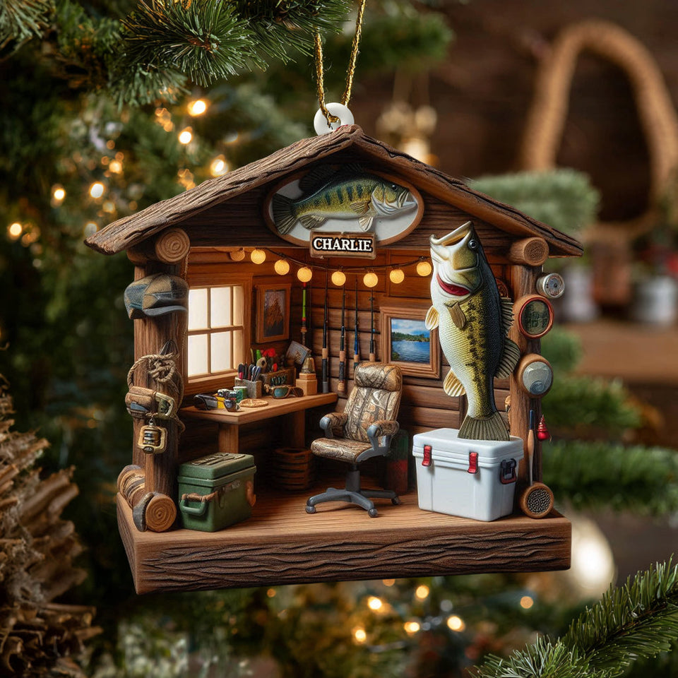Love Fishing - Personalized Fishing Ornament
