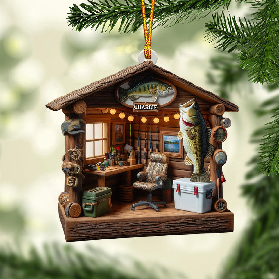 Love Fishing - Personalized Fishing Ornament
