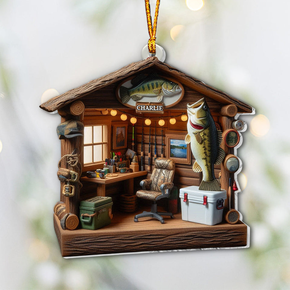 Love Fishing - Personalized Fishing Ornament