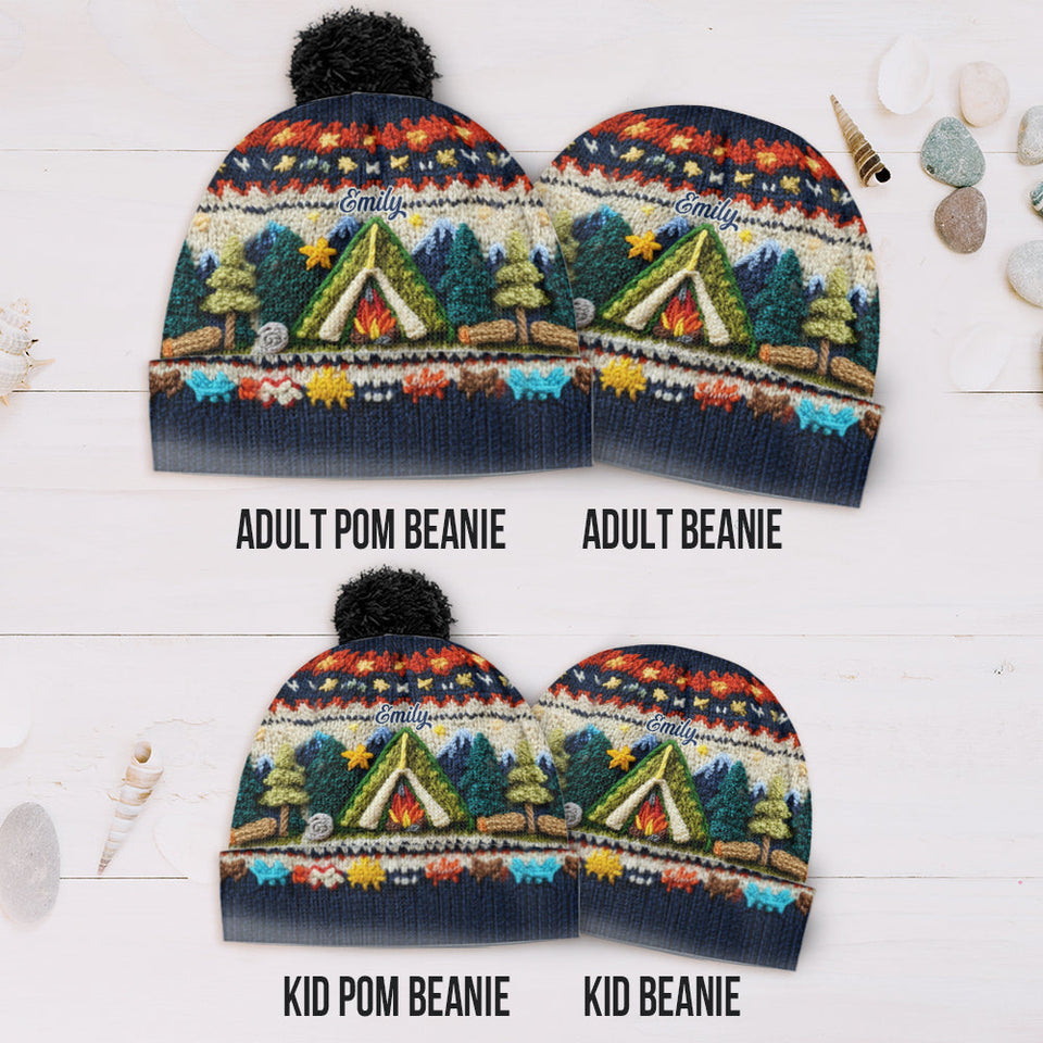 Love Camping - Personalized Camping Beanie Hat