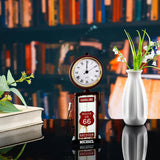 Historic Route 66 Gasoline - Personalized Muscle Car Acrylic Clock Plaque
