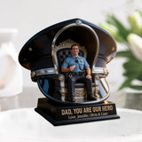 Police Dad - Personalized Police Officer Custom Shaped Acrylic Plaque