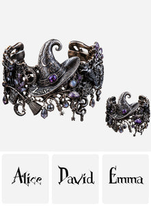 Enchanted Witch - Personalized Witch Bracelet & Ring Set