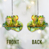 Frog Couple - Personalized Frog Car Ornament