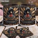 Bustin' Beards - Personalized Hunting Accent Mug