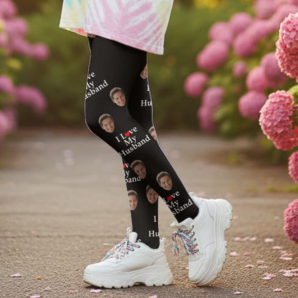 I Love You - Personalized Couple Women Pantyhose Tights