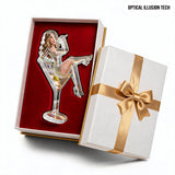 Retro Cocktail Martini Lovers - Personalized Cocktail Custom Shaped Acrylic Plaque