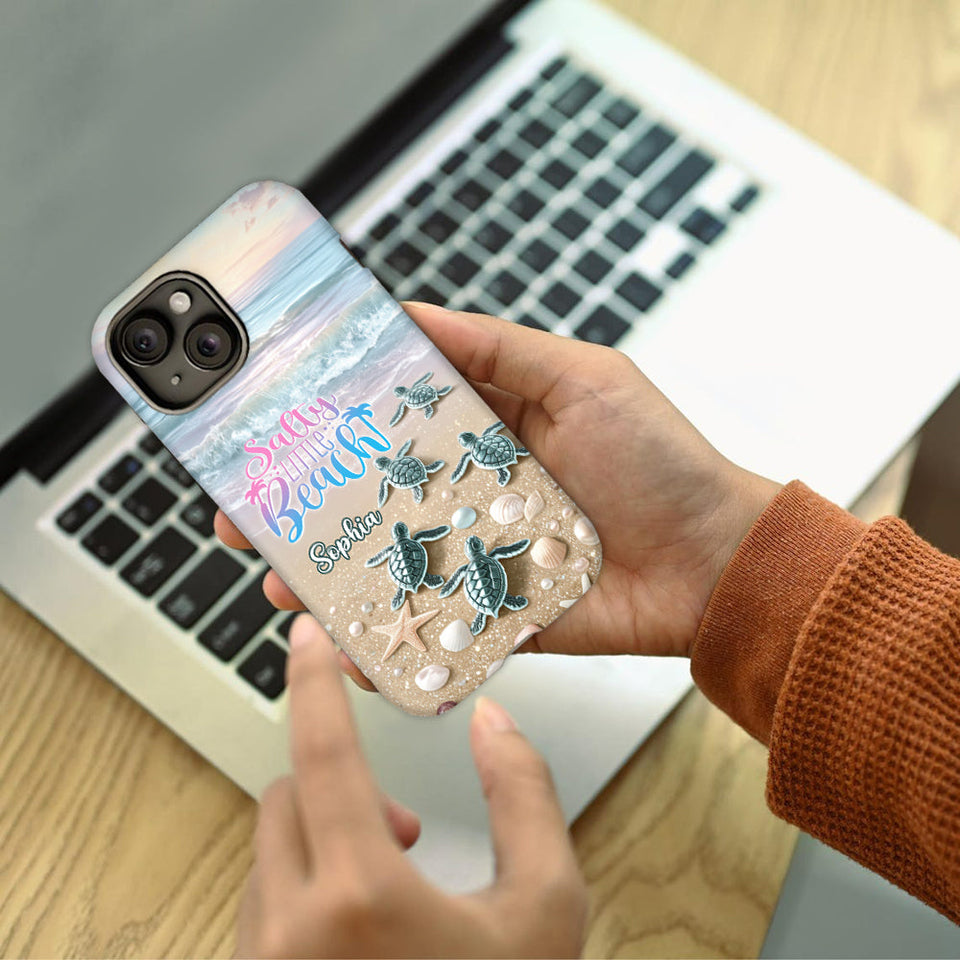 Salty Lil Beach - Personalized Sea Lover Full Print Phone Case