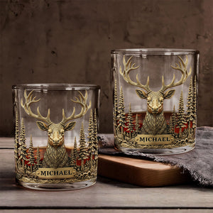 Love Hunting - Personalized Hunting Whiskey Glass