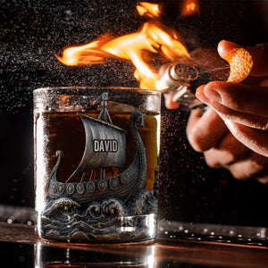 Viking Spirit - Personalized Viking Whiskey Glass