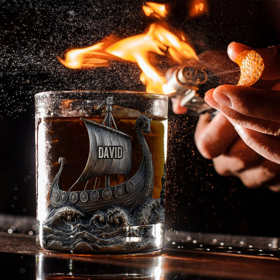Viking Spirit - Personalized Viking Whiskey Glass