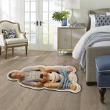 Custom Any Photo Doing Dad Shit - Personalized Father Non-Slip Tufted Rug