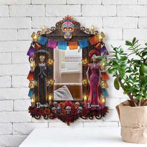 Till Death Do Us Part - Personalized Couple Wall Hanging Mirror