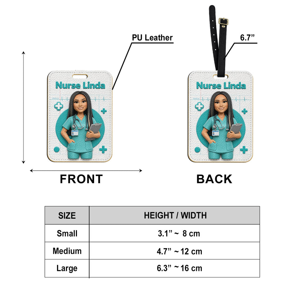 Nurse Bag Tag - Personalized Nurse Luggage Tag