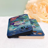 Grandma Turtle - Personalized Turtle 3D Embossed Leather Phone Case