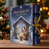 24 Days to the Manger - Personalized Christian Folded Advent Calendar With Ornaments