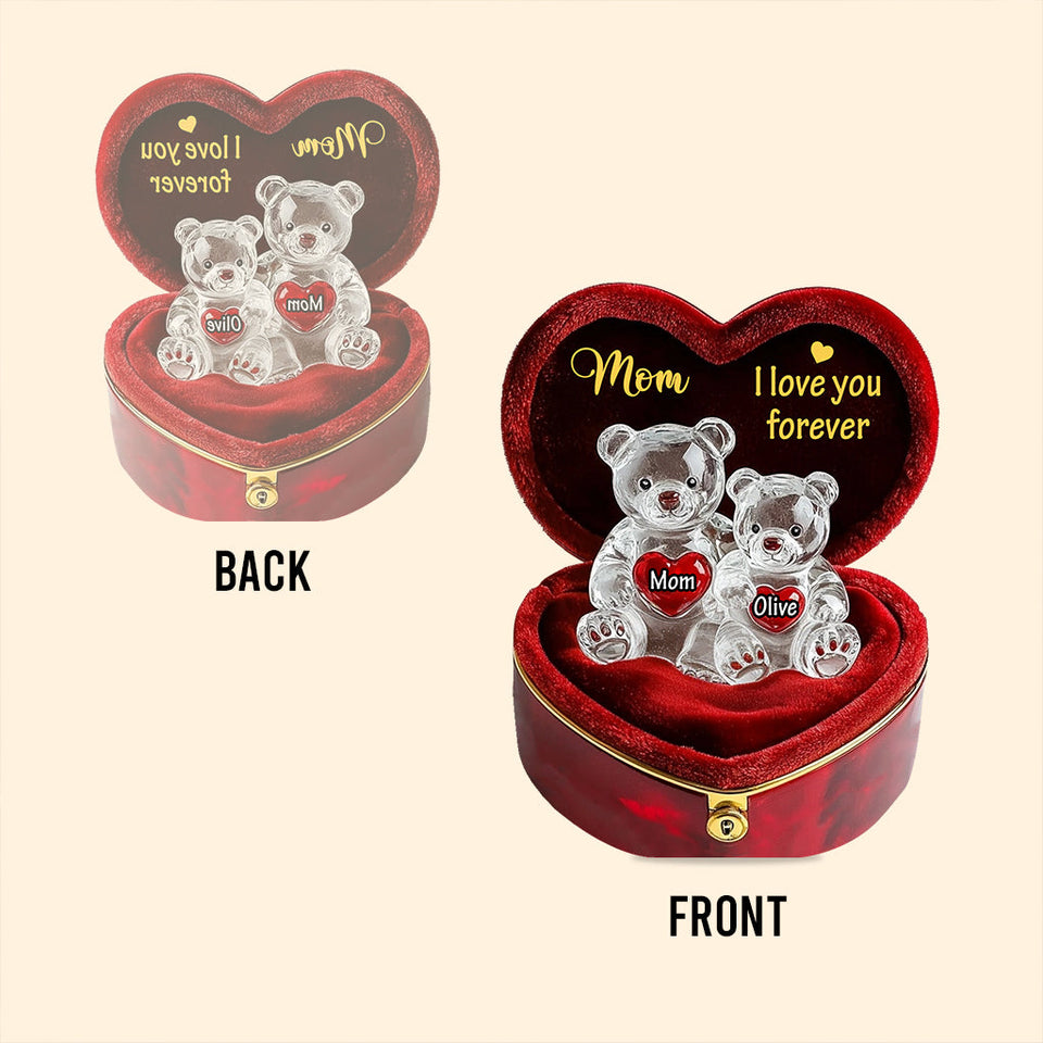 I Love You Mom - Personalized Mother Custom Shaped Acrylic Plaque
