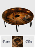 Bookworm Gift Idea - Personalized Book Table Custom Shape