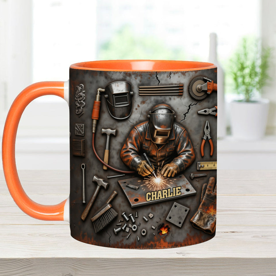 Strong Welder - Personalized Welder Accent Mug