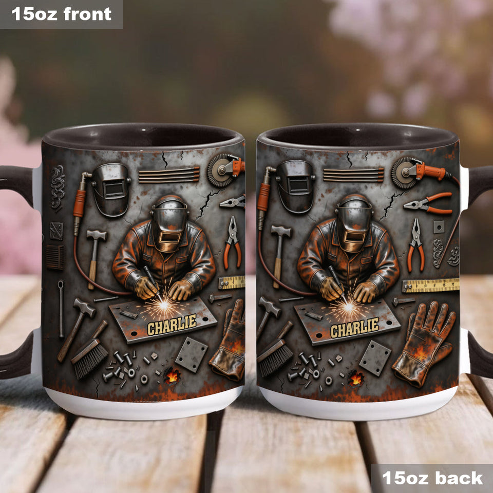 Strong Welder - Personalized Welder Accent Mug