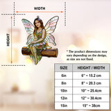 Custom Fairy Garden From Any Photo - Personalized Gardening Window Hanging Suncatcher Ornament