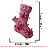 Merry Christmas - Personalized Weed Shaped Christmas Stocking