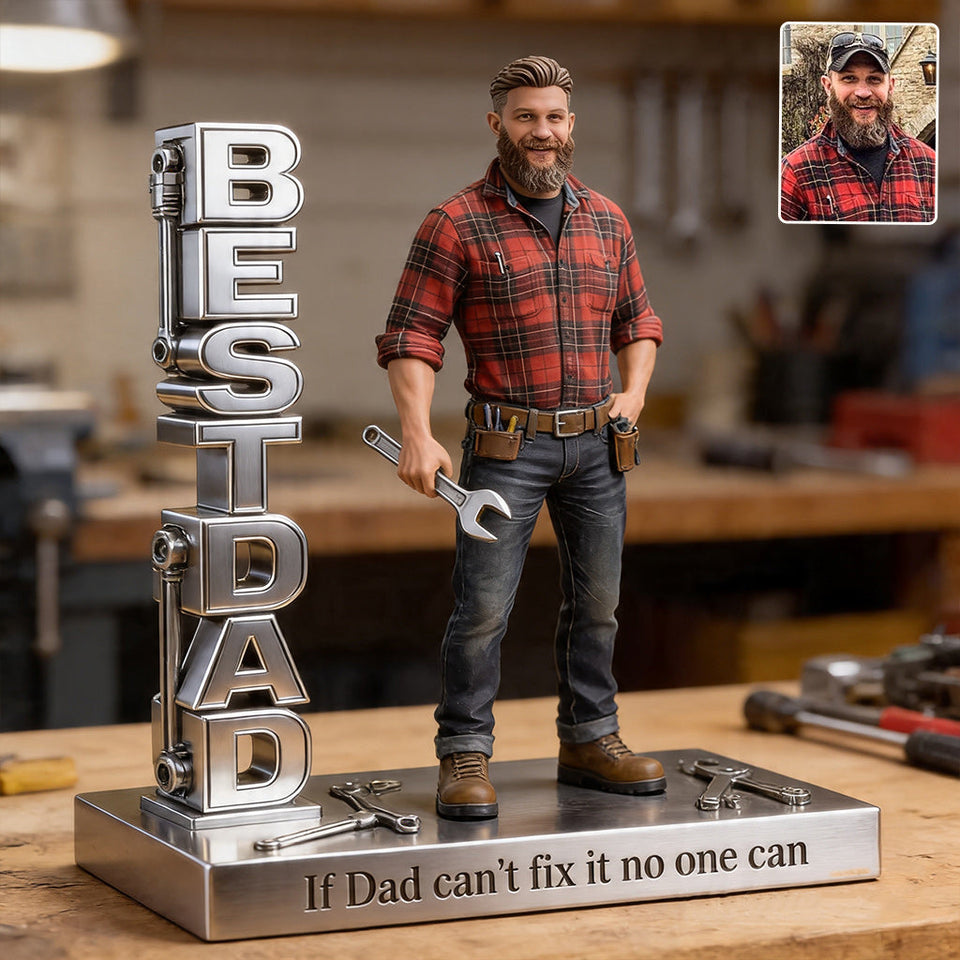 Custom Any Photo - Personalized Father Custom Shaped Acrylic Plaque
