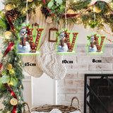 Cute Snowman Initial Alphabet - Personalized Family LED Light Ornament