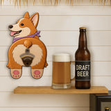 Dog Lover Gift, Hilarious Beer Lover Gift - Personalized Dog Wall Bottle Opener