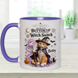 Cat Witch - Personalized Cat Accent Mug & Coaster