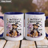 Cat Witch - Personalized Cat Accent Mug & Coaster