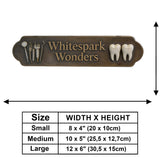 My Dental Clinic - Personalized Dentist Wooden Wall Mount Sign