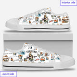 Love Fishing - Personalized Fishing Low Top Shoes