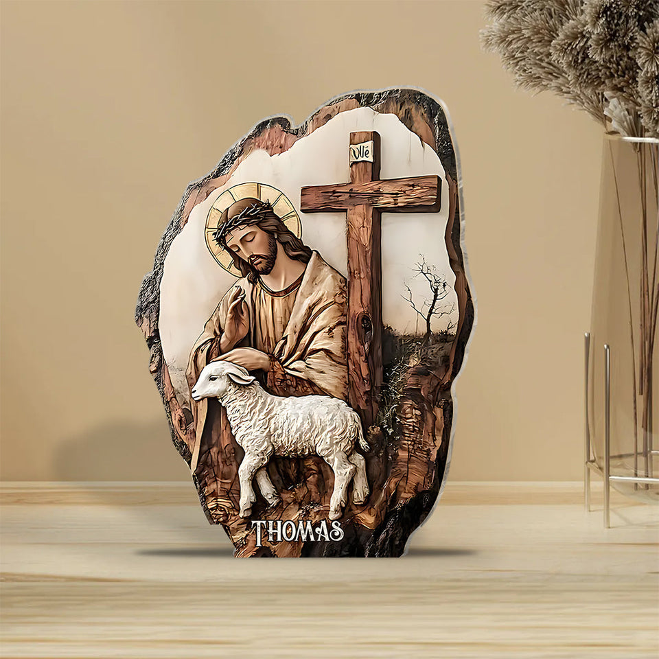 Believe In God - Personalized Christian Custom Shaped Acrylic Plaque